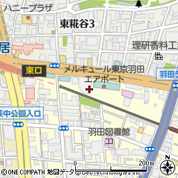 東京都大田区羽田1丁目2周辺の地図