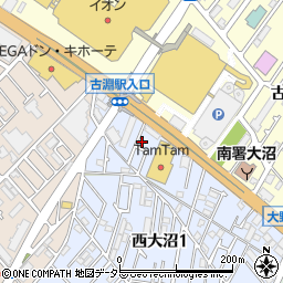 神奈川県相模原市南区西大沼1丁目5-35周辺の地図