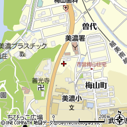 岐阜県美濃市曽代20周辺の地図