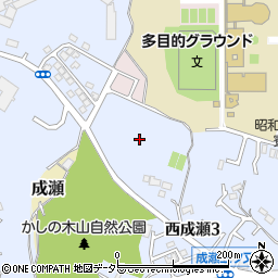 東京都町田市西成瀬3丁目10周辺の地図