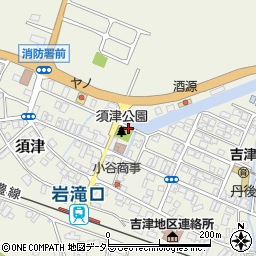 須津公園周辺の地図
