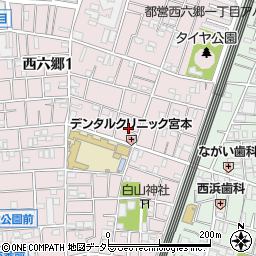 東京都大田区西六郷1丁目49周辺の地図
