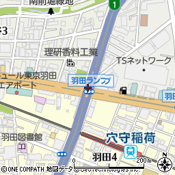 羽田出入口周辺の地図