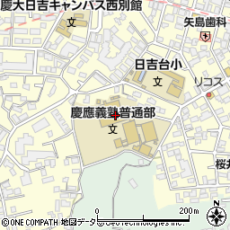慶応義塾普通部周辺の地図