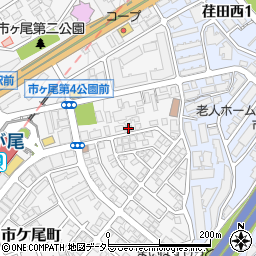 神奈川県横浜市青葉区市ケ尾町1075-24周辺の地図