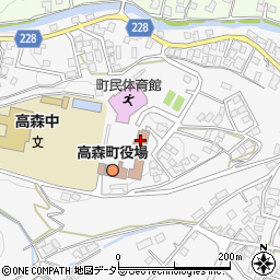 高森町立図書館周辺の地図