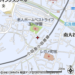 東京都町田市南大谷355周辺の地図