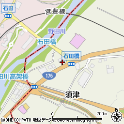 ローソン宮津須津店周辺の地図