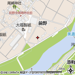 岐阜県美濃市前野653周辺の地図