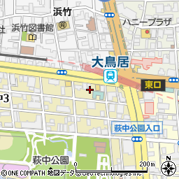 東京都大田区萩中3丁目6周辺の地図