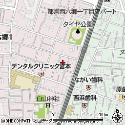 東京都大田区西六郷1丁目38周辺の地図