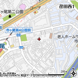 神奈川県横浜市青葉区市ケ尾町1075-3周辺の地図