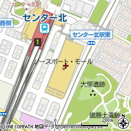 ＬｕｃｋＲａｃｋノースポート・モール港北店周辺の地図