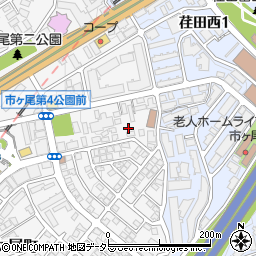 神奈川県横浜市青葉区市ケ尾町1075-19周辺の地図