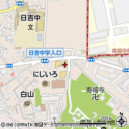 地産マルシェ　新川崎店周辺の地図