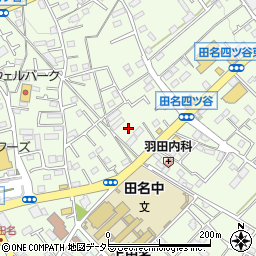 神奈川県相模原市中央区田名周辺の地図