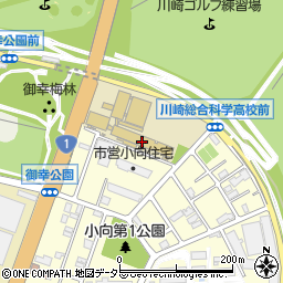 川崎市立川崎総合科学高等学校周辺の地図
