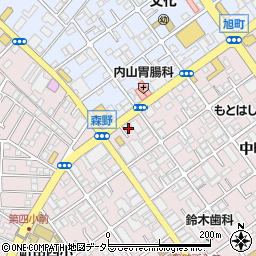 美容室アミ中町店周辺の地図