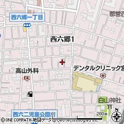 東京都大田区西六郷1丁目47周辺の地図