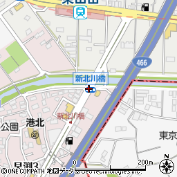 新北川橋周辺の地図