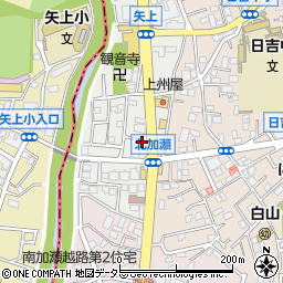 神奈川県川崎市幸区矢上7-19周辺の地図