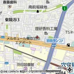 東京都大田区東糀谷3丁目13周辺の地図
