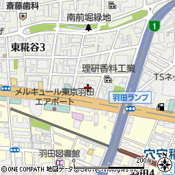 東京都大田区東糀谷3丁目13-11周辺の地図