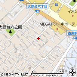京浜キリスト教会大野台チャペル周辺の地図