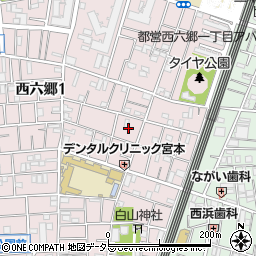 東京都大田区西六郷1丁目39周辺の地図