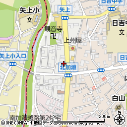 神奈川県川崎市幸区矢上7-20周辺の地図