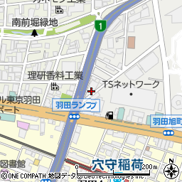東京都大田区羽田旭町2-11周辺の地図