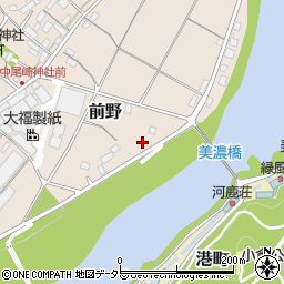 岐阜県美濃市前野878周辺の地図