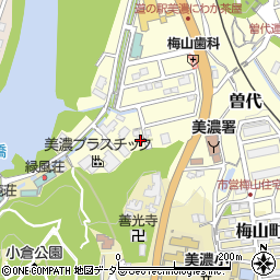 岐阜県美濃市曽代2059周辺の地図
