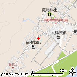 岐阜県美濃市前野279周辺の地図