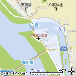 六方排水機場周辺の地図