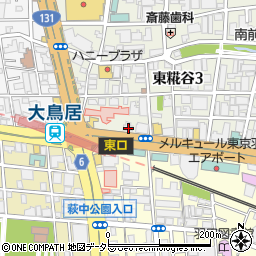 東京都大田区東糀谷3丁目3-17周辺の地図