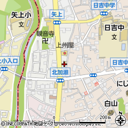 神奈川県川崎市幸区矢上13周辺の地図