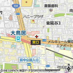 パークジャパン東糀谷第１駐車場周辺の地図