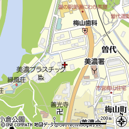岐阜県美濃市曽代2055周辺の地図