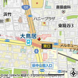 東京都大田区東糀谷3丁目3-22周辺の地図