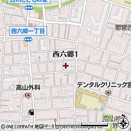 東京都大田区西六郷1丁目41周辺の地図