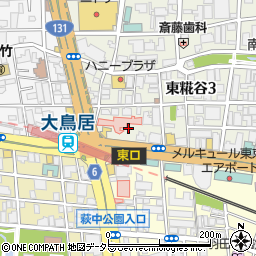 東京都大田区東糀谷3丁目3周辺の地図