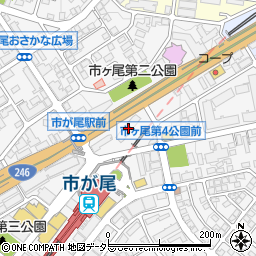 カラージャック市ヶ尾店周辺の地図