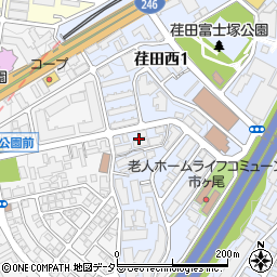 神奈川県横浜市青葉区荏田西1丁目11周辺の地図