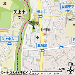 神奈川県川崎市幸区矢上7-5周辺の地図