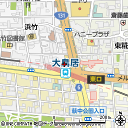 ミニストップ大鳥居駅前店周辺の地図
