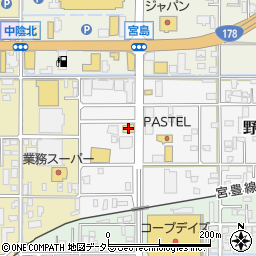 ガスト豊岡店周辺の地図