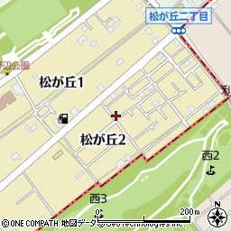 神奈川県相模原市中央区松が丘2丁目15-12周辺の地図