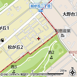 神奈川県相模原市中央区松が丘2丁目12-2周辺の地図