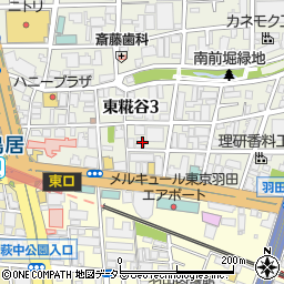 東京都大田区東糀谷3丁目8-12周辺の地図